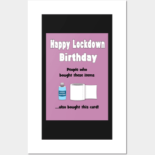 Lockdown birthday card inspired by search engines Posters and Art